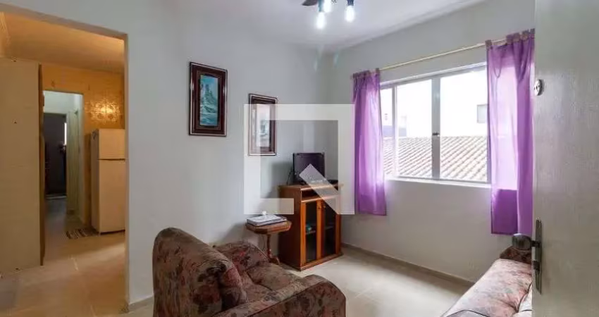 Apartamento para aluguel - vila tupi, 1 quarto,  55 m² - praia grande
