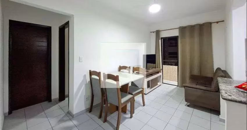 Apartamento para aluguel - guilhermina, 1 quarto,  50 m² - praia grande