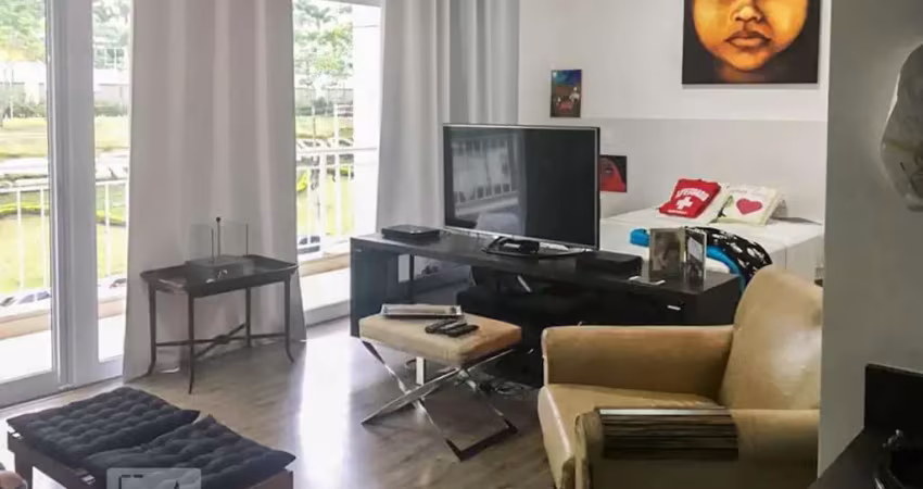 Kitnet / stúdio para aluguel - alphaville, 1 quarto,  50 m² - santana de parnaíba