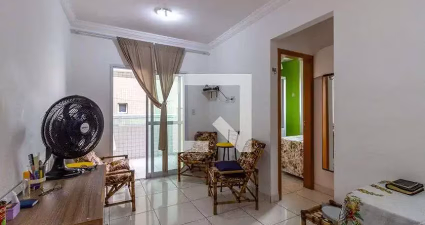 Apartamento para aluguel - nova mirim, 1 quarto,  43 m² - praia grande