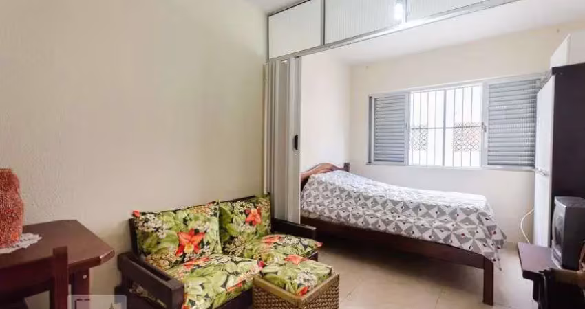 Kitnet / stúdio para aluguel - gonzaga , 1 quarto,  28 m² - santos