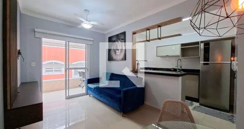 Apartamento para aluguel - aviação, 1 quarto,  60 m² - praia grande