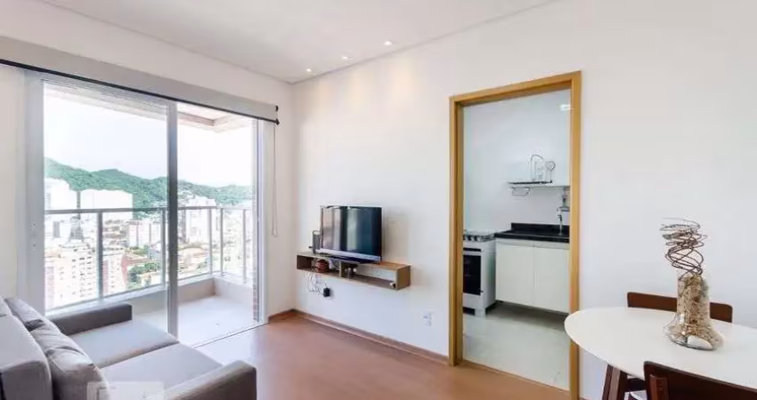 Apartamento para aluguel - campo grande, 1 quarto,  47 m² - santos
