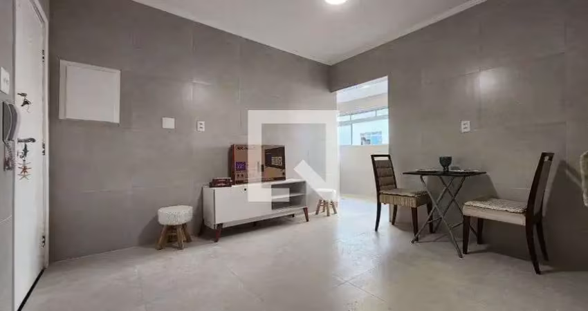 Kitnet / stúdio para aluguel - campo grande, 1 quarto,  35 m² - santos
