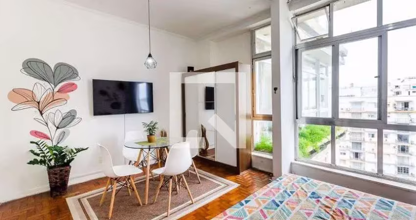 Apartamento para aluguel - boqueirão, 1 quarto,  42 m² - santos