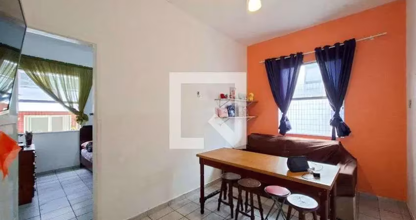 Apartamento para aluguel - guilhermina, 1 quarto,  42 m² - praia grande