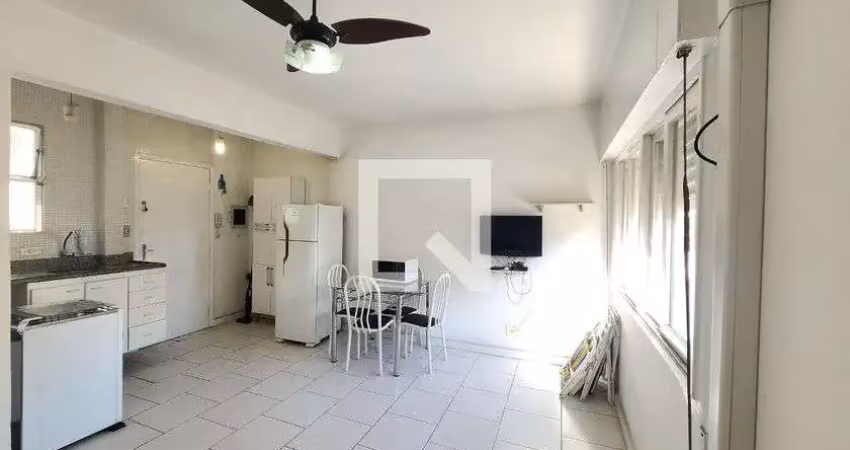 Kitnet / stúdio para aluguel - aparecida, 1 quarto,  42 m² - santos