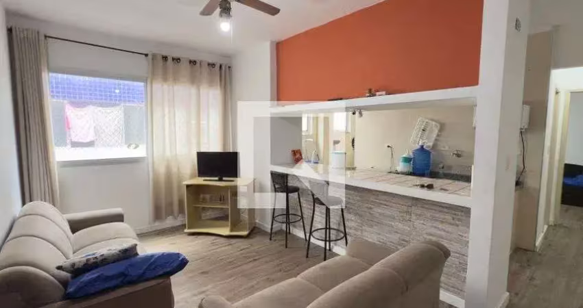 Apartamento para aluguel - vila caiçara, 2 quartos,  50 m² - praia grande