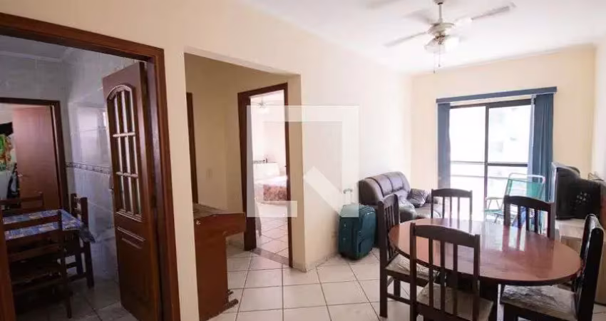 Apartamento para aluguel - guilhermina, 1 quarto,  72 m² - praia grande