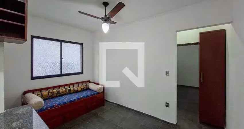 Apartamento para aluguel - guilhermina, 1 quarto,  55 m² - praia grande