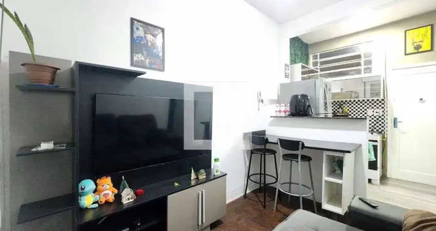 Apartamento para aluguel - embaré, 1 quarto,  38 m² - santos