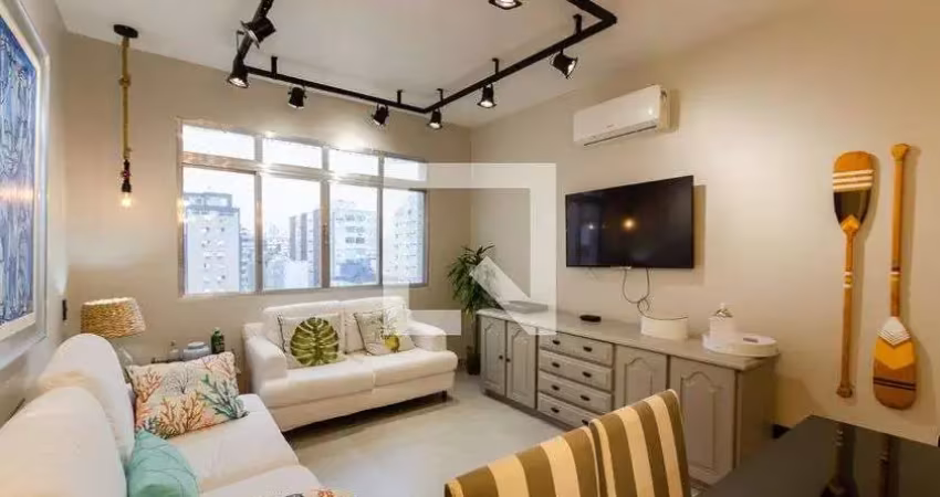 Apartamento para aluguel - embaré, 2 quartos,  60 m² - santos