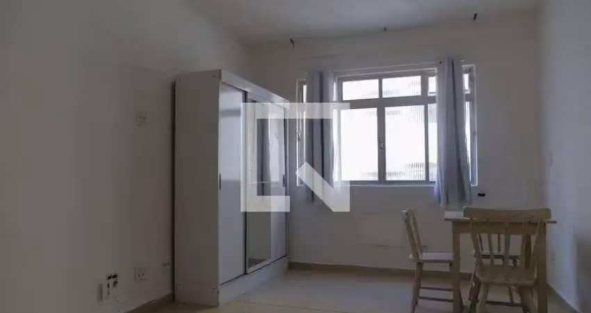 Kitnet / stúdio para aluguel - josé menino, 1 quarto,  25 m² - santos