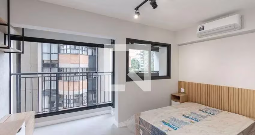 Kitnet / stúdio para aluguel - brooklin, 1 quarto,  25 m² - são paulo