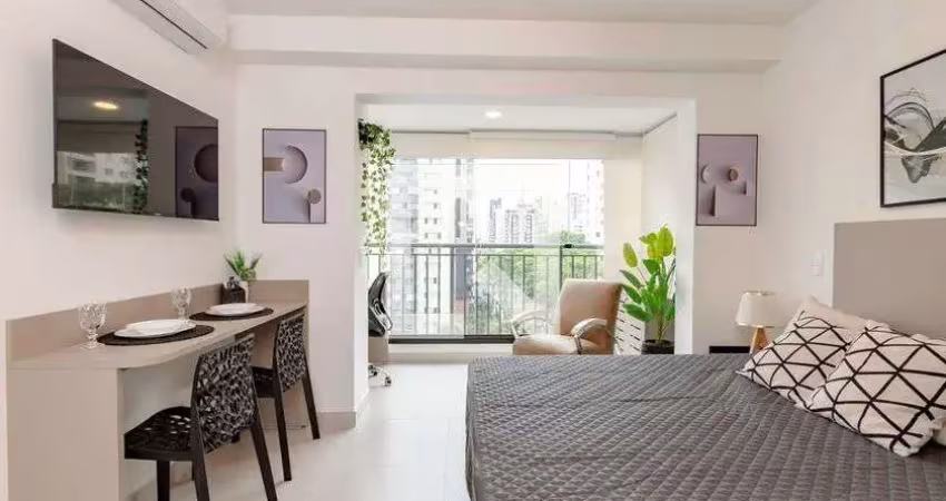 Apartamento para aluguel - brooklin, 1 quarto,  27 m² - são paulo