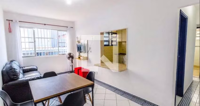 Apartamento para aluguel - nova mirim, 1 quarto,  56 m² - praia grande