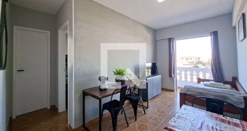 Apartamento para aluguel - vilamar, 1 quarto,  42 m² - praia grande