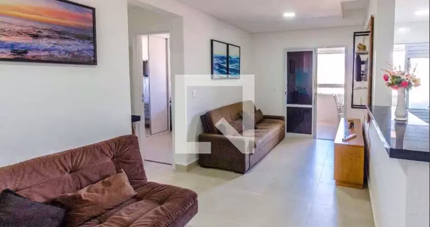 Apartamento para aluguel - vila tupi, 1 quarto,  58 m² - praia grande