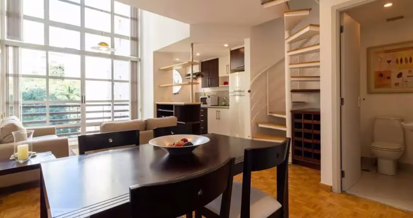 Apartamento para aluguel - alphaville, 1 quarto,  63 m² - barueri