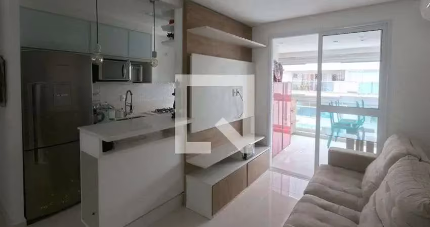 Apartamento para aluguel - ponta da praia, 1 quarto,  48 m² - santos