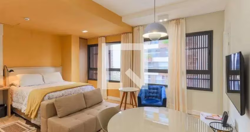 Kitnet / stúdio para aluguel - brooklin, 1 quarto,  30 m² - são paulo
