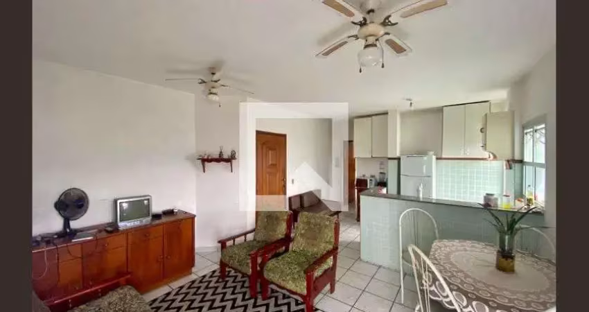 Apartamento para aluguel - vila caiçara, 1 quarto,  48 m² - praia grande