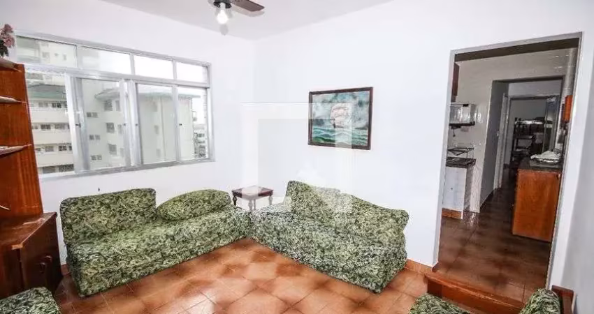 Apartamento para aluguel - guilhermina, 1 quarto,  58 m² - praia grande
