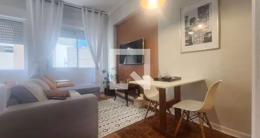 Kitnet / stúdio para aluguel - ponta da praia, 1 quarto,  45 m² - santos