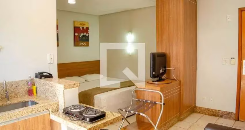Kitnet / stúdio para aluguel - setor oeste, 1 quarto,  25 m² - goiânia