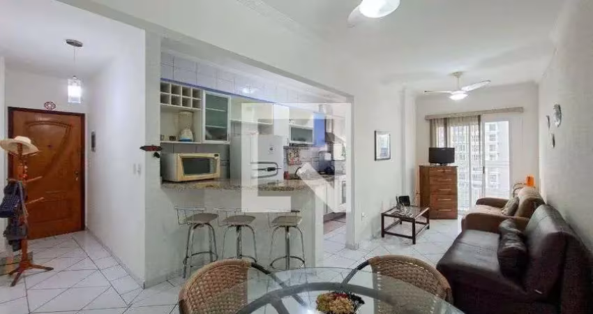 Apartamento para aluguel - guilhermina, 1 quarto,  90 m² - praia grande
