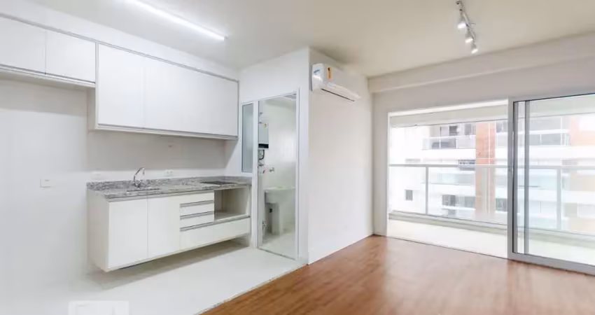 Kitnet / stúdio para aluguel - ponta da praia, 1 quarto,  55 m² - santos