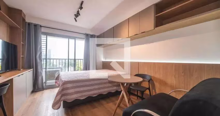 Kitnet / stúdio para aluguel - brooklin, 1 quarto,  24 m² - são paulo