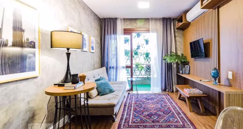 Apartamento para aluguel - centro histórico, 1 quarto,  70 m² - porto alegre