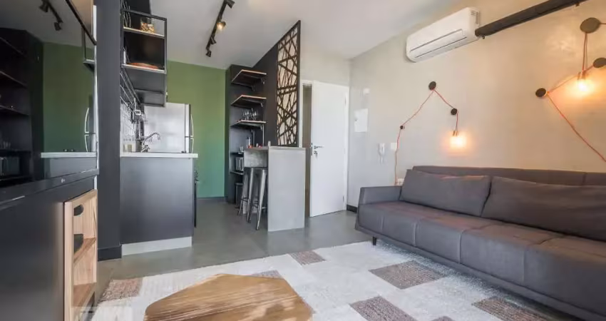 Kitnet / stúdio para aluguel - brooklin, 1 quarto,  42 m² - são paulo