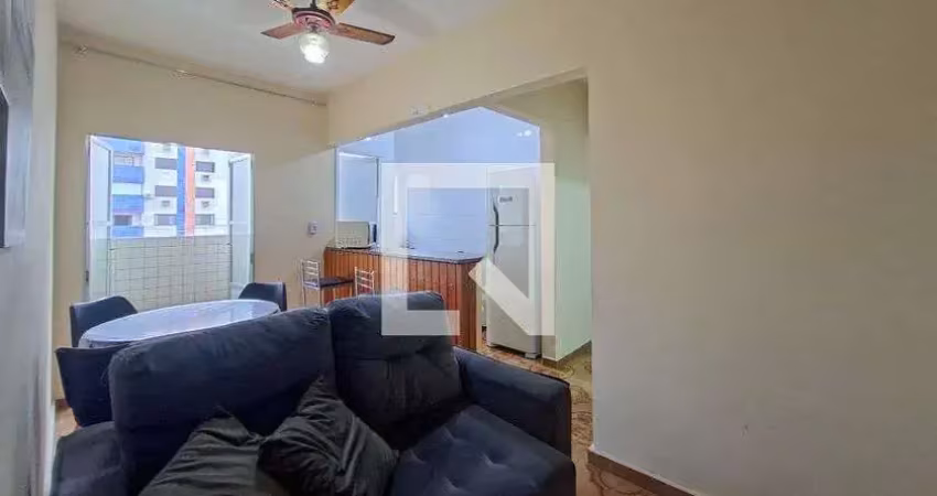 Apartamento para aluguel - vila tupi, 1 quarto,  40 m² - praia grande
