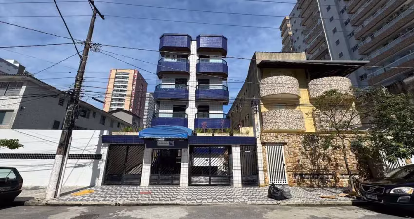 Apartamento no canto do forte, 1 dorm com sacada, 1 sala ampla, mobiliado, 33m².