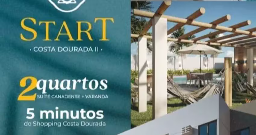 Lançamento 2 quartos, varanda, próximo ao shopping costa dourada