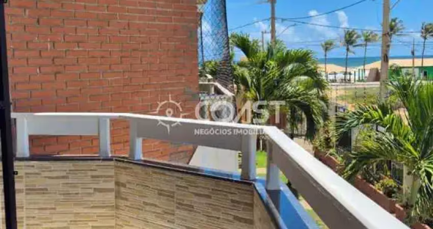 Alugo casa mobiliada com 4/4 sendo 2 suíte, frente mar no bairro aruana.