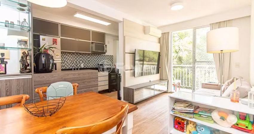 Lindo apartamento semi-mobiliado, 2 dorms à venda , morro santana - porto alegre