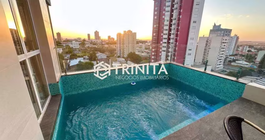 Apartamento duplex com 2 suíte, 1 quarto e 2 vagas lado à lado | piscina privativa | edifício monterrey cristo rei