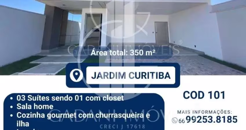 Casa com 3 quartos à venda na Rua Paranagua, 101, Jardim Curitiba, Sinop