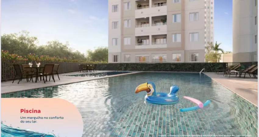 Apartamento a venda com 2/4 com opção de varanda em porto seco pirajà