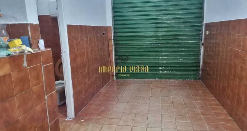 Salão comercial de 18m² com 1 banheiro para locação no parque residencial casa branca em suzano - sp