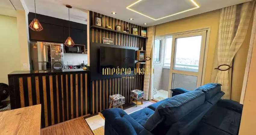 Apartamento no 12° andar à venda com 2 dormitórios e 1 vaga de garagem no condomínio da vinci - vila urupês - suzano-sp