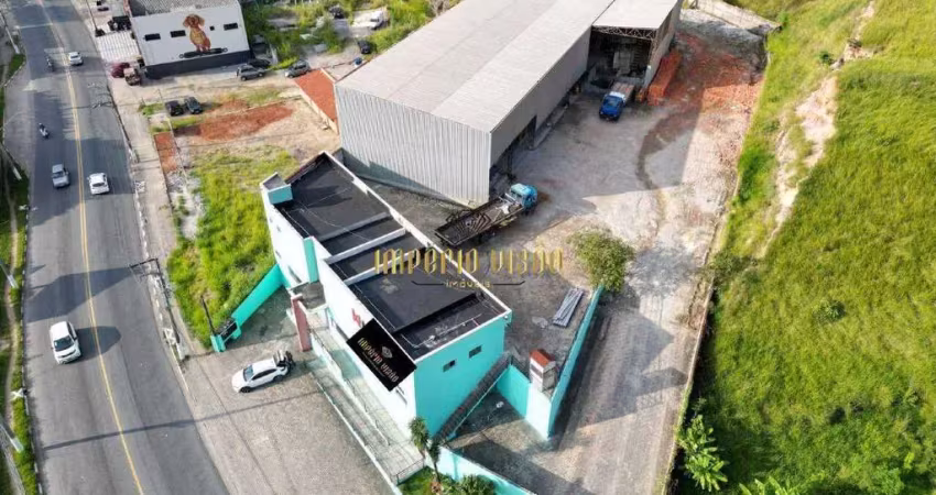 Galpão / loja para aluguel com 1300m² na francisco marengo, jardim revista- suzano-sp