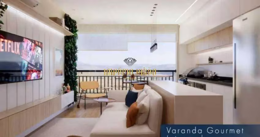 Lançamento à venda com 2 dormitórios, sendo 1 suíte, varanda gourmet e 1 vaga na vila oliveira - mogi das cruzes-sp.