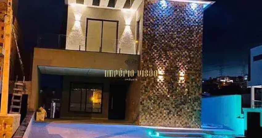 Casa à venda com 4 dormitórios, sendo 1 suíte e área gourmet com piscina no condomínio aruã brisas - mogi das cruzes-sp