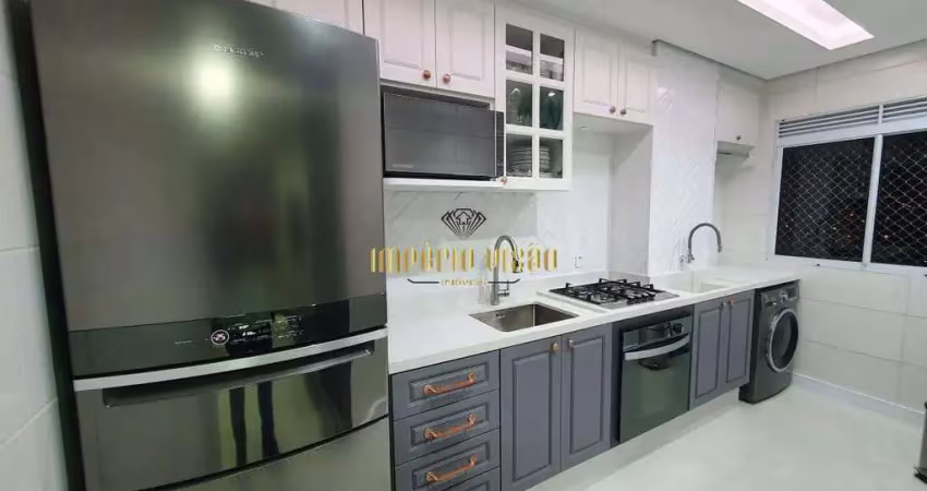 Apartamento mobiliado à venda com 2 dormitórios no bairro água vermelha - poá - sp