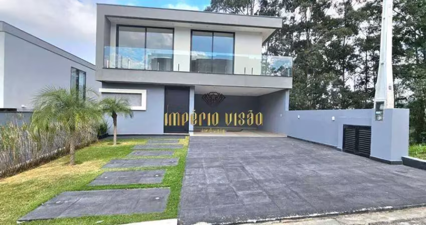Sobrado de condomínio à venda com 4 suítes, área gourmet com piscina no residencial real park - arujá/sp
