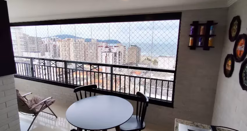 Apartamento alto padrão com vista mar 2 suítes, lavabo e lazer completo 85 m² – andar alto guilhermina
